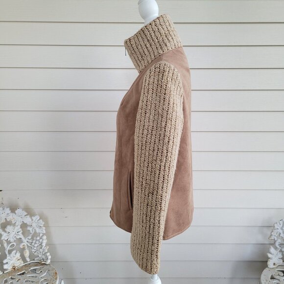 Vintage 70s/early 80s Union Made Faux suede Fall cool weather Jacket with zipper - Picture 6 of 12